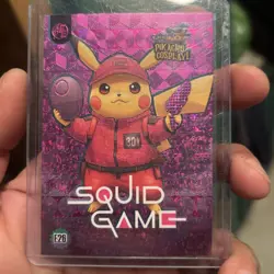 Pikachu Cosplay! SQUID GAME E26 Box Hit Pink Holo Foil Pokemon - Image 1