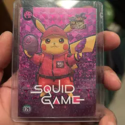 Pikachu Cosplay! SQUID GAME E26 Box Hit Pink Holo Foil Pokemon - Image 2