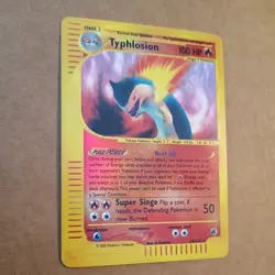 Pokemon 2002 Expedition Reverse Holo Typhlosion, Card #28/165 - Image 2