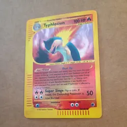 Pokemon 2002 Expedition Reverse Holo Typhlosion, Card #28/165 - Image 3