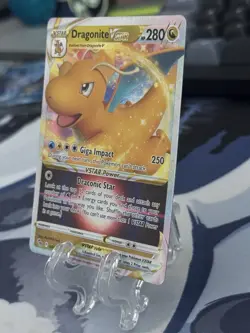 Dragonite VSTAR 050/078 Pokemon GO Ultra Rare Full Art Holo - NM - Image 3