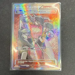 Pokemon Team Rocket's Handiwork Full Art Ultra Rare Holo 124/124 Fates Collide - Image 1