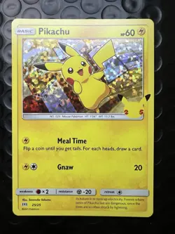 POKEMON PIKACHU 25/25 HOLO 25th ANNIVERSARY McDONALDS PROMO 2021 - NM - Image 2