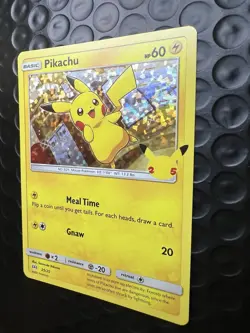 POKEMON PIKACHU 25/25 HOLO 25th ANNIVERSARY McDONALDS PROMO 2021 - NM - Image 4