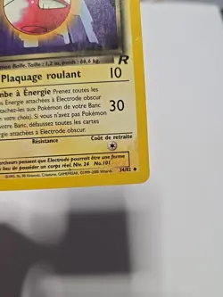 1st Edition French Dark Electrode Obscur #34 - Team Rocket - Pokemon - LP - Image 4