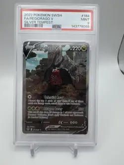 REGIDRAGO V - PSA MINT 9 - 2022 POKEMON SWSH SILVER TEMPEST - #184 - Image 1