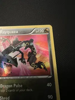 2012 Pokemon Black & White Rayquaza 128/124 Dragons Exalted Secret Rare - Image 3