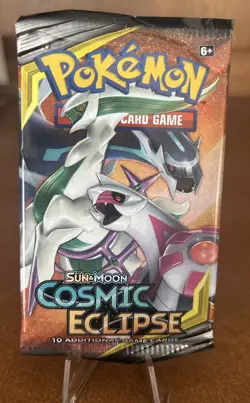 Pokemon Sun & Moon Cosmic Eclipse Booster Pack Tag Team New Sealed TCG - Image 3