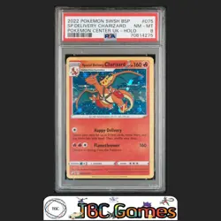 Special Delivery Charizard SWSH075 Pokemon Center UK Holo PSA 8 - Image 1