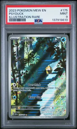 2023 POKEMON MEW EN-151 ILLUSTRATION RARE #175 PSYDUCK PSA 9 - Image 1