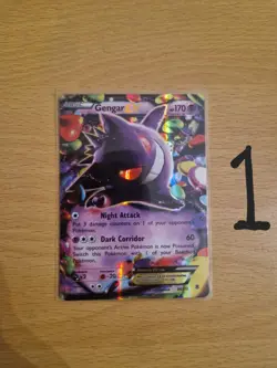 Pokemon TCG XY Phantom Forces Gengar EX 34/119 - Image 1