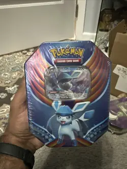 Pokemon 2018 Evolution Celebration Tin Glaceon GX Sealed - Image 1