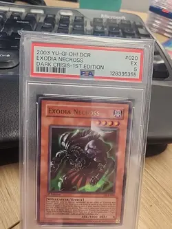 2003 Yugioh Dark Crisis EXODIA NECROSS DCR-020 1st Edition Ultra Rare PSA 5 - Image 1