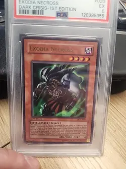 2003 Yugioh Dark Crisis EXODIA NECROSS DCR-020 1st Edition Ultra Rare PSA 5 - Image 2