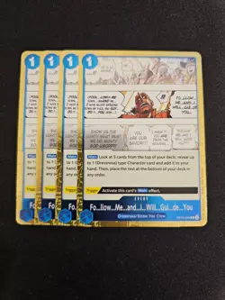 4x OP10-059 Follow Me and I Will Guide You R Playset One Piece TCG Royal Blood - Image 1