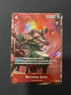 One Piece CCG Zoro ST21-015 Starter Deck EX: Gear 5 Alt Art - Image 1