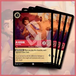 Disney Lorcana TCG: ALADDIN - STREET RAT x4 | Common *IN STOCK* - Image 1