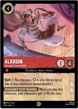 Aladdin - Intrepid Commander (Event Promo) Foil Azurite Sea Disney Lorcana 9/P2 - Image 2