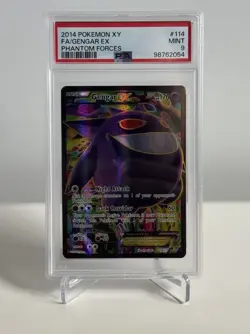 Pokemon Gengar EX Full Art Holo Ultra Rare XY Phantom Forces 114/119 PSA 9 - Image 1