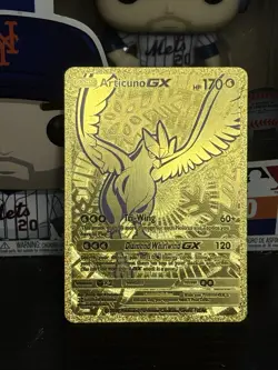 Pokemon TCG Gold Foil Fan Art - Articuno - Gold Foil Card - Image 1