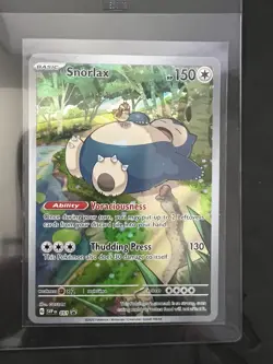 Pokemon Snorlax 051 SV Promo Holo Basic 150 HP Thudding Press - Image 1