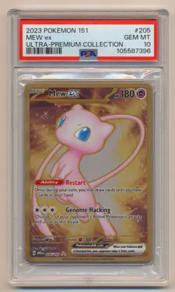 PSA 10 Pokemon 151 Ultra Premium Collection Promo METAL Mew EX 205/165 GEM MINT! - Image 1