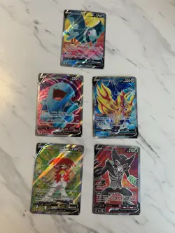 Pokemon V Card Foil Lot Hisuan Samurott Heatran Sandaconda Mimikyu 16 Cards - Image 3