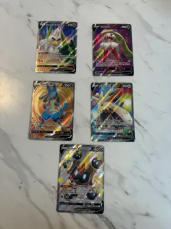 Pokemon V Card Foil Lot Hisuan Samurott Heatran Sandaconda Mimikyu 16 Cards - Image 5