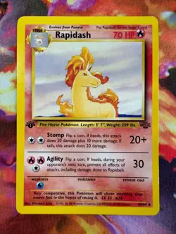 Rapidash 44/64 NM 1st Edition Jungle 1999 Pokemon TCG - Image 1