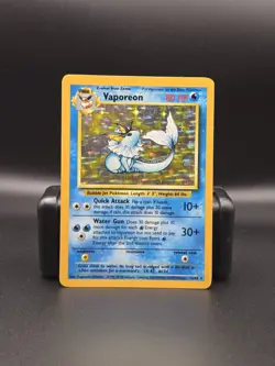 Vaporeon Holo Rare 12/64 - Pokemon - Jungle No Symbol ERROR NM - Image 1