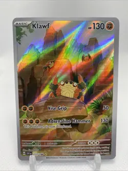 Pokemon Klawf 217/198 Illustration Rare Scarlet & Violet Base Set Full Art - Image 1