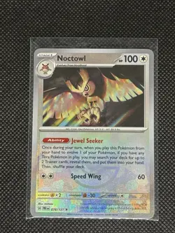 Noctowl 078/131 PokeBall Reverse Holo Prismatic Evolutions Pokemon TCG NM - Image 1
