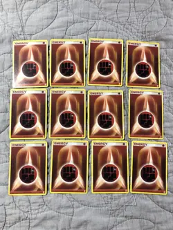 FIGHTING ENERGY 11/11 Lucario Trainer Kit Promo Pokemon Card LP-MP Lot of 12 - Image 1