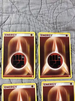 FIGHTING ENERGY 11/11 Lucario Trainer Kit Promo Pokemon Card LP-MP Lot of 12 - Image 4