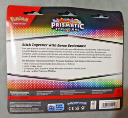 Pokemon TCG, Prismatic Evolutions Tech Sticker Collection, 3 Booster Packs, NEW - Image 5