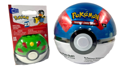 Pokemon TCG Pokeball Tin Inc 3 Mixed Packs + Mattel Mega Set New Factory Sealed - Image 4