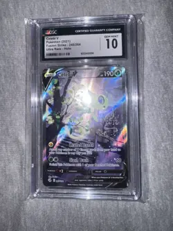 Pokemon Celebi V 245/264 Fusion Strike Alt Art CGC 10 - Image 2