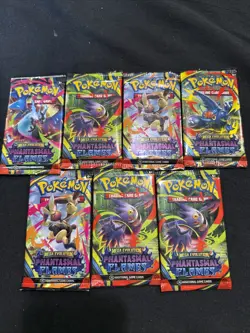 Pokemon Mega Evolution Phantasmal Flames Booster Lot 7 Packs FREE SHIPPING - Image 1