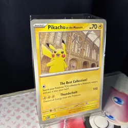 Pokemon TCG Promo Oversized Card - Pikachu at the Museum - UK EXCLUSIVE - Image 2