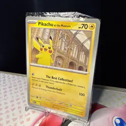 Pokemon TCG Promo Oversized Card - Pikachu at the Museum - UK EXCLUSIVE - Image 3