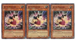 Yugioh- 3X Jutte Fighter - Common - Unlimited - TDGS-EN012 - Light Play - Image 1