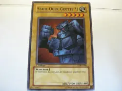 Yu-Gi-Oh! Stahl-Oger Grotte 1 LOB-G090 1. Auflage NM sehr selten Old scool - Image 1