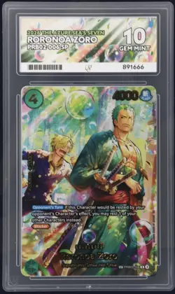 One Piece CCG Roronoa Zoro PRB02-006 SP ACE 10 The Azure Seven Sea Bubble Zoro - Image 1