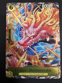 Kouzuki Momonosuke P-064 2024 Championship Tournament Promo Prize One Piece Card - Image 1