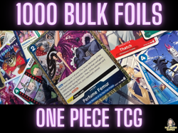 ONE PIECE TCG 1000 FOIL CARD GAME BULK LOT INSTANT COLLECTION NM/M ENGLISH - Image 1