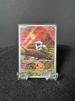 Larvesta 099/086 SV: Black Bolt Illustration Rare Holo Pokemon TCG Card NM - Image 1