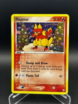 2004 Magmar EX Team Rocket Returns 44/109 Reverse Holo Stamped Pokemon Card LP + - Image 1