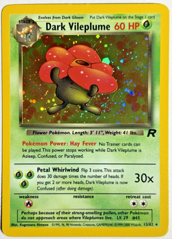 Pokemon TCG Dark Vileplume Rare Holo Card #13/82 Team Rocket - Image 1