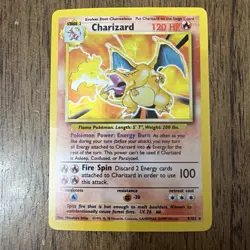 Pokemon TCG Base Set Charizard 004/102 Holo Rare 1999 Unlimited Vintage Card - Image 1