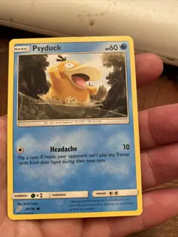 POKEMON Trading Card Psyduck Basic HP60 26/181 - Image 1